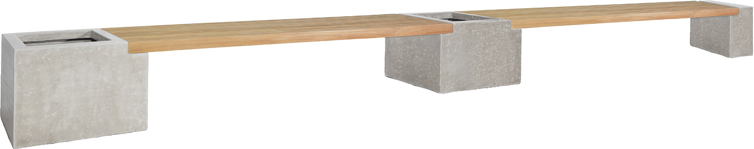 Modulo Fuß, 51x20/43 cm, natur-beton 