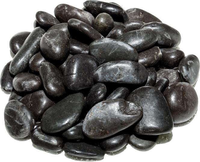 Rocks Flusskiesel, 2-4 cm, schwarz, 2 kg 
