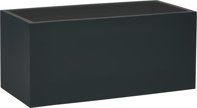 Tribeca Solid Pflanzkasten mit Rollenaufnahme, 100 x 45 cm, Höhe 45 cm, matt anthrazit 