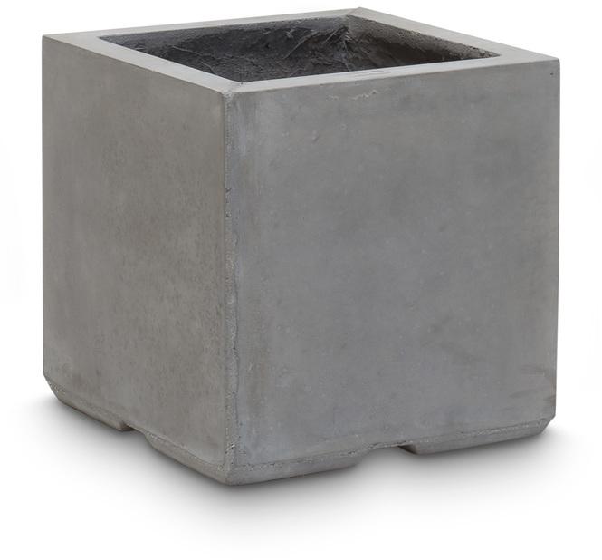 Куб для растений Division Plus, 23x23/23 см, натуральный бетон 