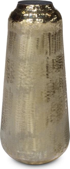 Larisa - vaso, 29/65 cm, champagne dourado, alumínio 