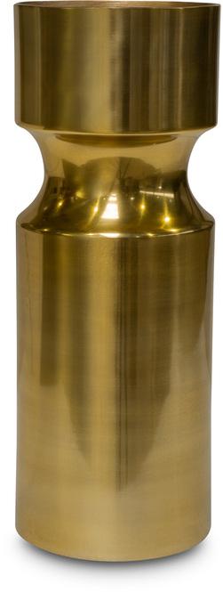 Pico - aluminium Vase 12/32 cm, Messing glänzend 