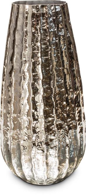 Tula - Vase, 23/46 cm,  silber, aluminium 