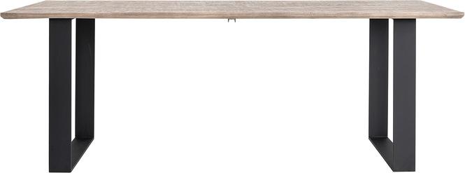 Tamok Tisch, 200x100x76 cm, Eiche rustikal,  pebble grey 