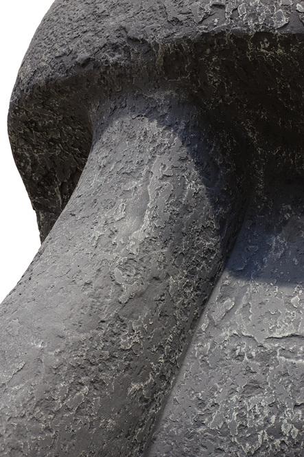Moai Skulptur, 88x85/183 cm, Beton anthrazit 