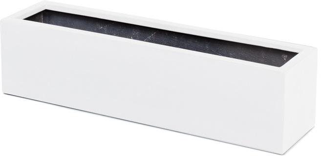 Tribeca Solid Pflanzkasten, 80 x 20 cm, Höhe 20 cm, matt weiß 