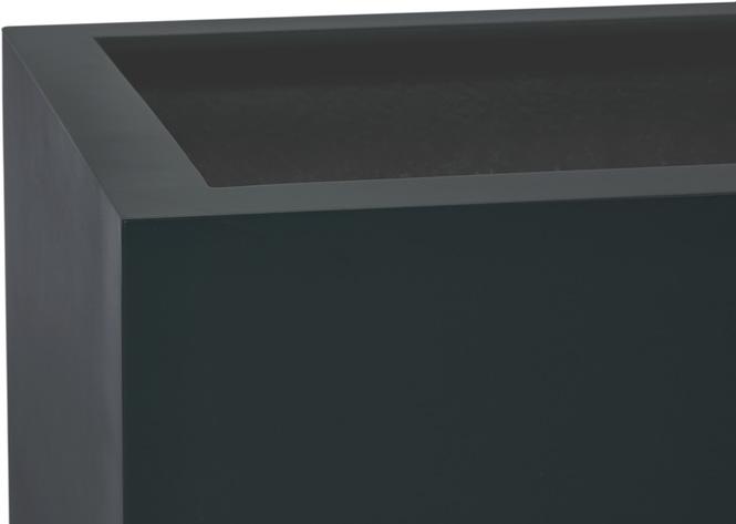 Tribeca Solid Pflanzkasten mit Rollenaufnahme, 100 x 45 cm, Höhe 45 cm, matt anthrazit