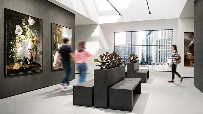 Tribeca Block Raumteiler mit Rollenaufnahme, 200 x 34 / 90 cm, matt anthrazit 