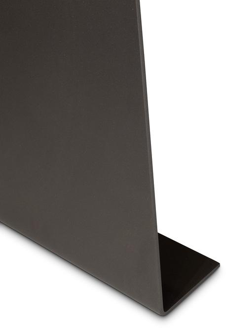 Tischgestell 80 x 78 / 70 cm, Carbon Stahl, Trapez, matt grau beschichtet