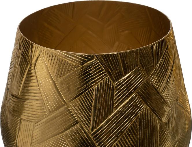 Annaba - Vaso, 24/20 cm, ouro, alumínio