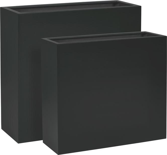 Tribeca Solid Raumteiler, 69 x 26 cm, Höhe 64 cm, matt anthrazit 