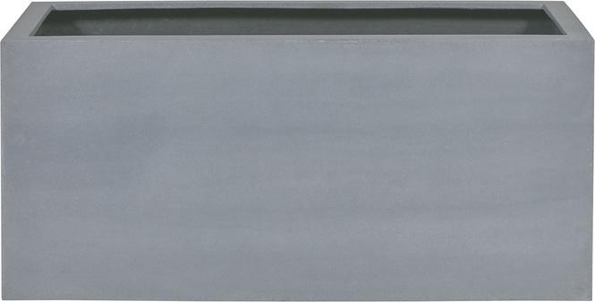 Tribeca Solid Pflanzkasten mit Rollenaufnahme, 100 x 45 cm, Höhe 45 cm, natur-grau 