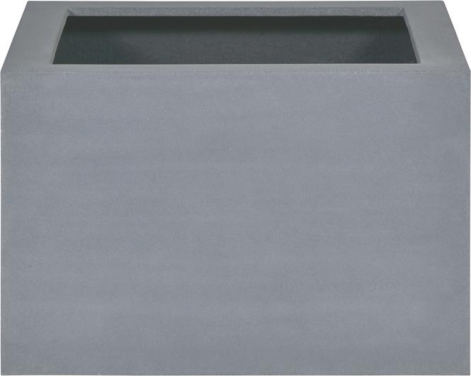 Tribeca Block Pflanzkasten mit Rollenaufnahme, 60 x 60 cm, Höhe 40 cm, natur-grau 