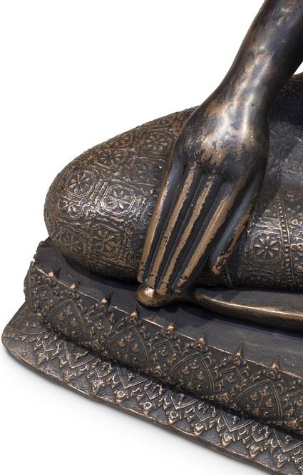 Buddha Skulptur, 69x39/83 cm, bronze 